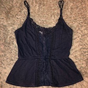 Cropped Peplum Tank